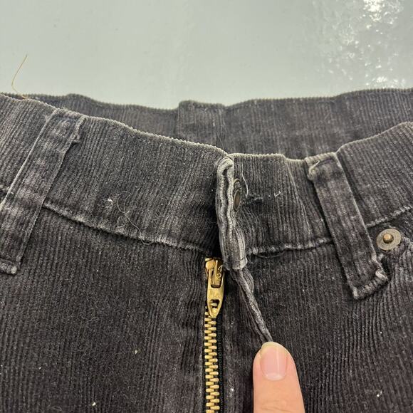 Vintage 70s Levi's 517 Flared Navy Corduroys 32x32 - Picture 5 of 6